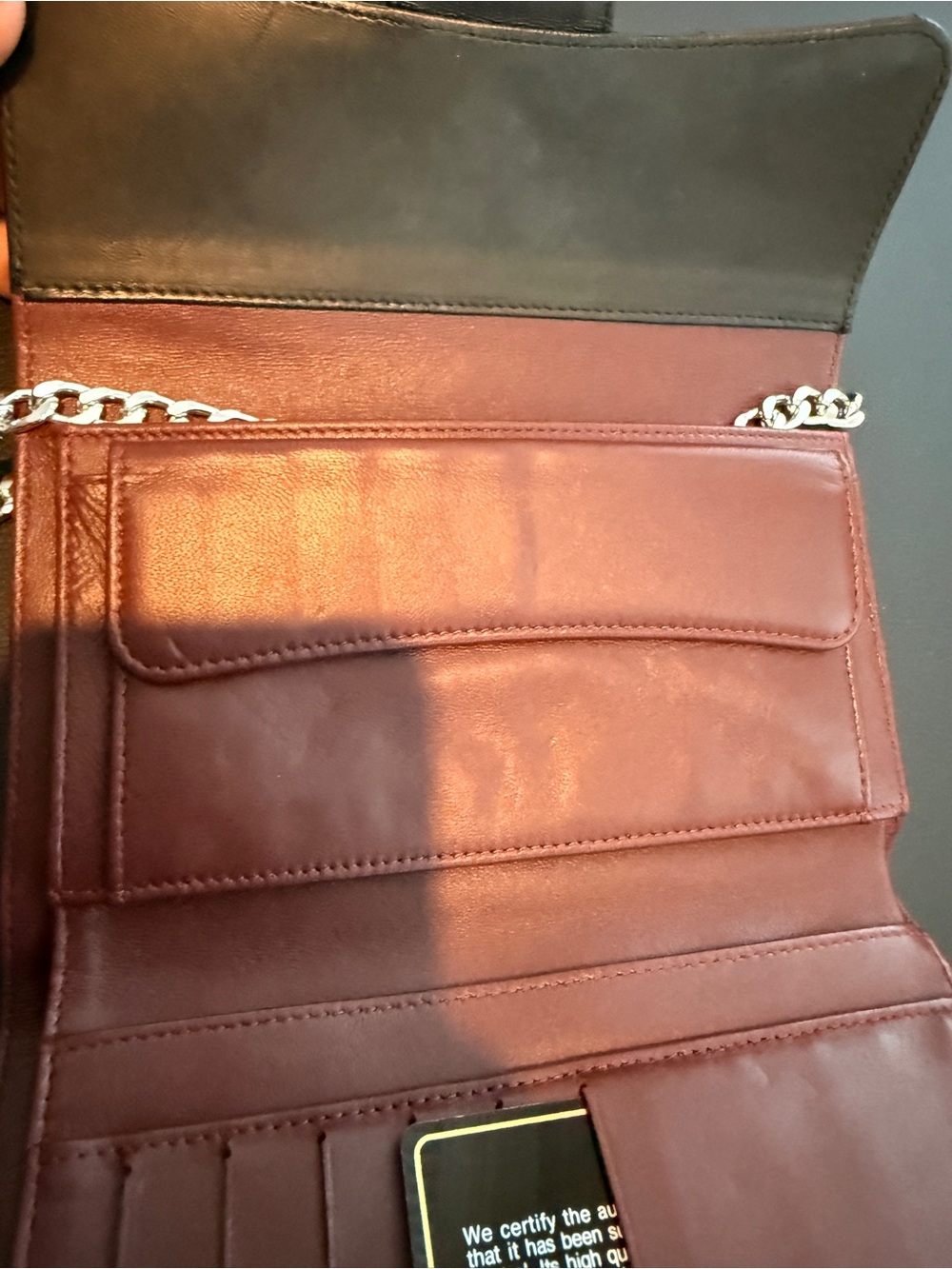 CHANEL Black Quilted Lambskin Wallet Chain included. WOC - Picture 13 of 13